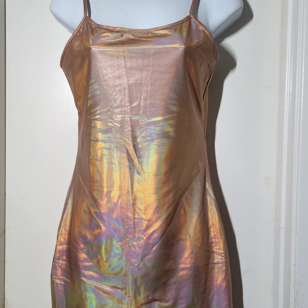 Iridescent Mini Dress